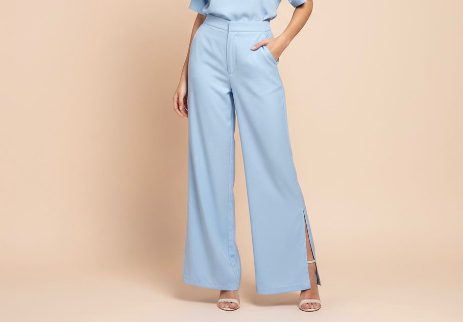 PANTALON CELESTE